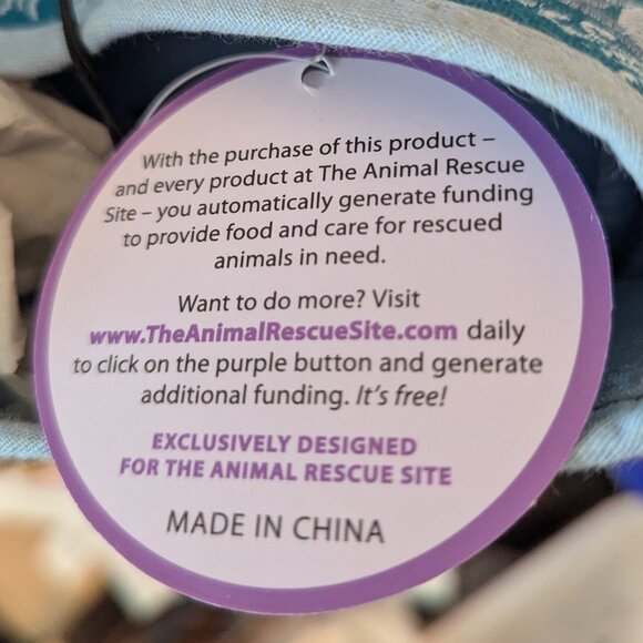 NWT Paws Aplenty Embroidered Turquoise Canvas Slip-On / Women's Size 11 - Picture 8 of 9